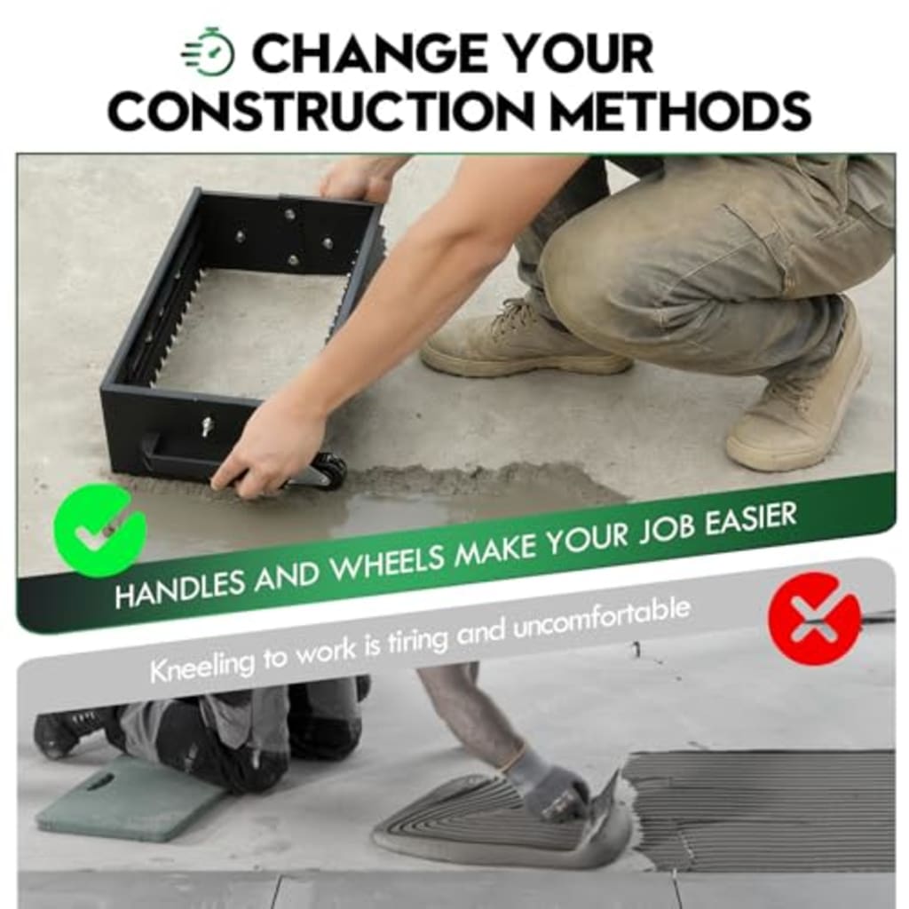 Adjustable Rolling Floor Mortar Leveler